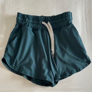 Vuori Dark Green Women's Athletic Shorts